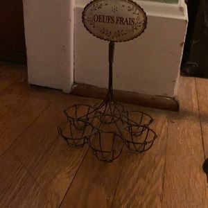 Decorative French egg holder
